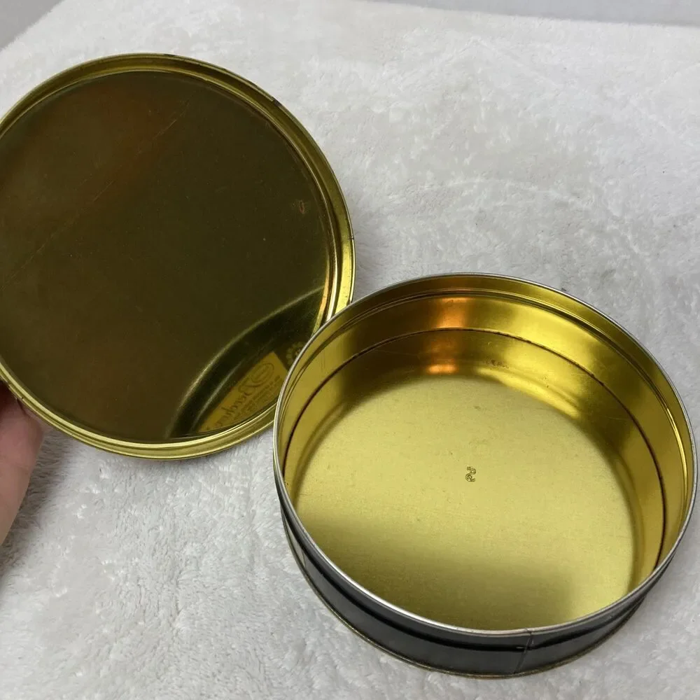 vtg katherine beecher butter mints pennsylvania Dutch tin metal container
